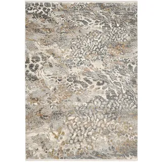 Dieter Knoll Webteppich Vandoria, Braun, Grau, Beige, Textil, Abstraktes, rechteckig, 140x200 cm, für Fußbodenheizung geeignet, pflegeleicht, Teppiche & Böden, Teppiche, Webteppiche