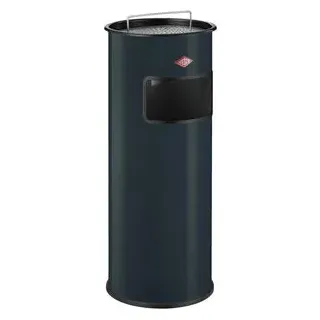 Wesco Aschenbecher 150801-60, anthrazit, für Outdoor, 2in1, Aschenbecher & Mülleimer aus Metall, 32 x 74cm, 50 Liter