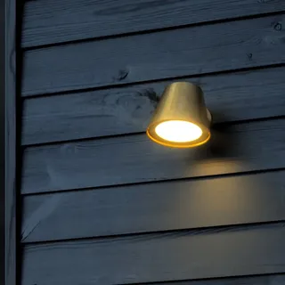 Nordlux Außenwandleuchte Aluminium 11,3 cm GU10 dimmbar IP44 silber