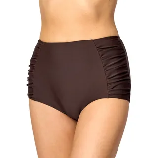 Merry Style Badehose Damen High Waist Bikinihose Bikini Unterteil MS10-119 | Hoher Bund mit Bauchweg-Effekt, seitliche Raffungen, UV-Schutz UPF 50+, schnelltrocknend, chlor- und salzwasserbeständig - 42