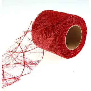Florists Products Tischläufer Vlies 8cm 25m Rot - Deko Vliesband für Weihnachten rot