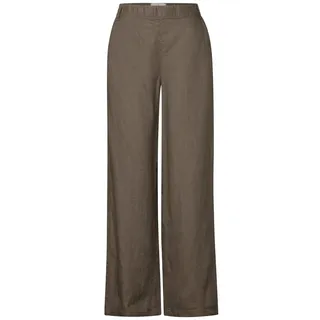 STREET ONE Wide Leg Leinenhose Braun 42W 30L