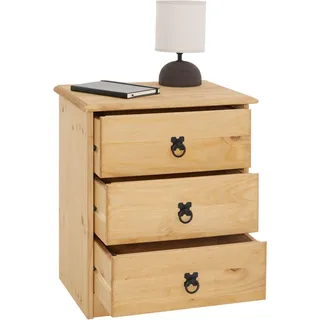 CARO-Möbel Nachtschrank Barrio 47 x 57 x 37 cm Braun