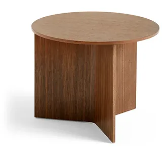 HAY - Slit Table Round, Ø 45 x H 35,5 cm, Walnuss natur