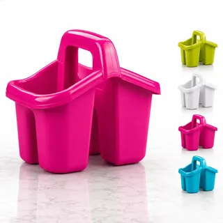 Besteckkorb Spülmaschine 2 Fächer Besteckhalter Spülmaschinenkorb Abtropfkorb Besteck | Organizer cutlery basket tray Aufbewahrung | Geschirrkorb Besteckständer Ersatzkorb Besteckhalter Korb 4 Felder