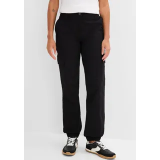 bonprix Cargohose loose fit Schwarz 44