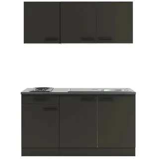 OPTIFIT Madrid420 Miniküche 150 cm Anthrazit