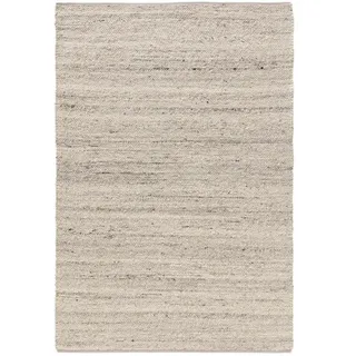 benuta Pure Wollteppich, Creme, Textil, Beton Optik, Rechteckig, 100x150 cm, Care & Fair, Handmade in India, pflegeleicht, Teppiche & Böden, Teppiche, Naturteppiche