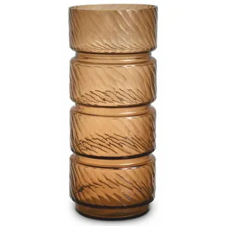 Casa Padrino Luxus Glas Vase Kupfer H. 48 cm - Luxus Deko Accessoires