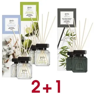 ipuro 2+ 1 Aktion: Raumduft-Set »Cotton Fields / Lime Light / Black Bamboo« 3x 100 ml schwarz