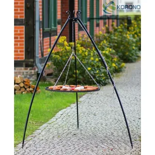 Dreibein Schwenkgrill Gartengrill Holzkohlegrill Rostgröße 50 cm - Edelstahl