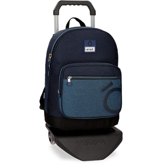 Enso Blue Laptop-Rucksack mit Trolley Blau 31x42x13 cms Polyester 15,6" 19.8L