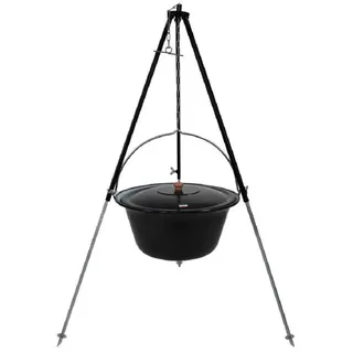 Grillplanet Gulaschkessel 22 Liter schwarz