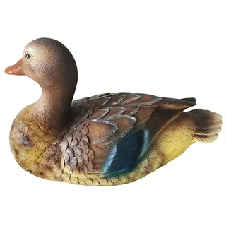 Dekofigur Entenküken, Resin Entenschmuck Garten Teich Dekor, Hoflandschaft Gartenstatue Ornament Garden Statue, Ente Skulptur für Teich Pool (Fischerei)