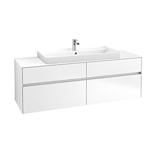 Waschbeckenunterschrank 160 x 55 cm White Matt