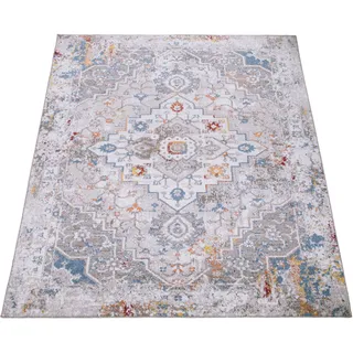 Teppich PACO HOME "Palermo 561" Teppiche Gr. B/L: 160 cm x 220 cm, 13 mm, 1 St., bunt (mehrfarbig) Orientalische Muster Kurzflor, Orient-Optik, Vintage Design
