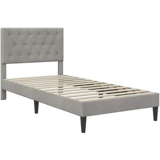 vidaXL Modernes Bett 80 x 200 cm Hellgrau