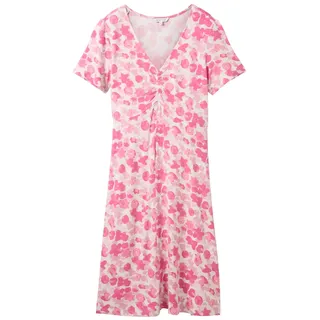 TOM TAILOR Damen Jerseykleid, rosa, Gemustert, Gr. 38