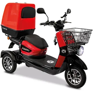 Rolektro E-Carrier 25 V.3 1000 Watt 25 km/h rot inkl. Heckkoffer