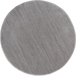 Teppich SEHRAZAT "LIMA, auch als Läufer", grau, H:10mm Ø:200cm, Polyester, Polypropylen, Teppiche, Teppich, Kurzflor, Linienstruktur, leichter Glanz, Wohnzimmer