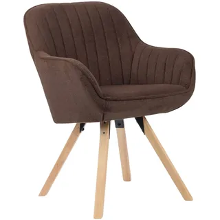 Mr. Deko Esszimmerstuhl Matera Polyester braun