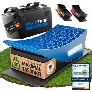 werkthor Auffahrkeile 2er Set (bis 13,5t) blau