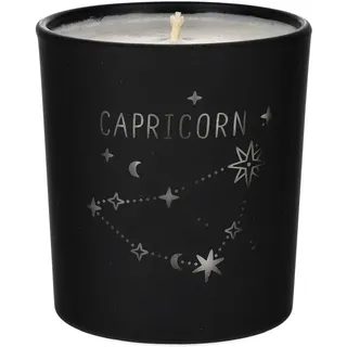 ORIGINALWAX Duft Kerze Sternzeichen Steinbock (Capricorn) aus Soja Wachs Schwarz Handgemacht Duftkerzen Gold Sun im Glas Tierkreiszeichen Vegan Candle 180g Geschenkidee 40 Stunden Brennen