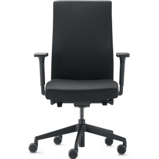 TREND OFFICE Bürodrehstuhl mit Synchrontechnik schwarz 410-520 mm mit Armlehnen Tragfähigkeit 110 kg