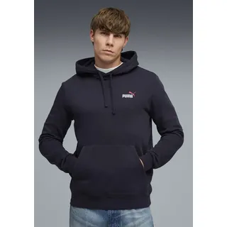 PUMA Kapuzensweatshirt ESS 2 COLOR SMALL NO 1 LOGO HOODIE FL mit verstellbarer Kapuze, mit gerippten Bündchen und Saum blau XXL (60/62)
