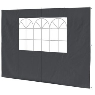 Fensterwand für Steckpavillon SP-3 | wasserdicht, anthrazit | paramondo Pavillon Seitenteil