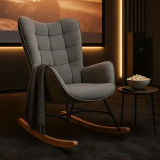 MEUBLE COSY XXL-Sessel im skandinavischen Design Großer Polstersessel aus Stoff mit Hoher Rückenlehne und Armlehnen