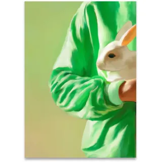 Paper Collective - White Rabbit Poster, 30 x 40 cm
