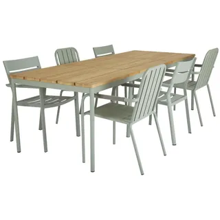 Brafab Nox Gartentisch 240 x 90 x 73 cm Grün/Teak