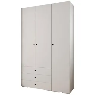 Abiks Möbel Garderoben-Set, Weiß, Schwarz, Holz, Nachbildung, 7 Fächer, 150x236.7x47 cm, Garderobe, Garderobenschränke