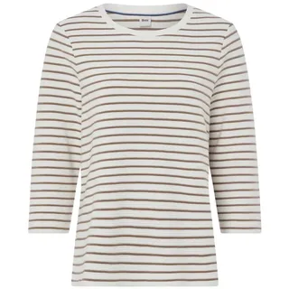 Brax Damen Style.Bonnie Cotton Structure Rib Stripe Sweatshirt - 40
