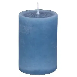 Jaspers Kerzen Stumpenkerze Rustic Skandinavisch Blau 20 x Ø 8 cm, Kerze in Premium Qualität, durchgefärbte Kerze für Hochzeit, Deko, Weihnachten, Adventskranz