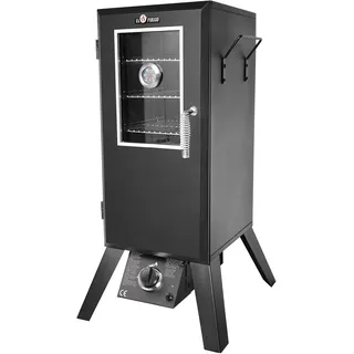 Gasgrill "Portland W" von El Fuego® mit Sichtfenster, inkl. Gasschlauch und Druckminderer, mit viel Zubehör, Räuchergrill, Smoker, inkl. Wasserschale & Smokebox, AY 3173