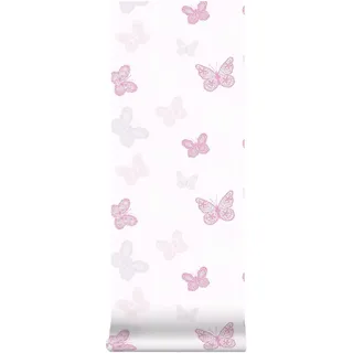 Superfresco Easy Vliestapete 53x1000 cm 10 m Lila/Rosa/Weiß