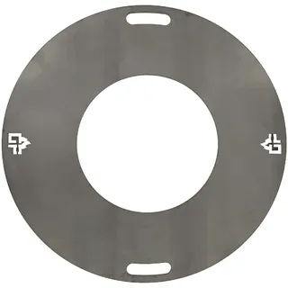 Grillpeter Feuerplatte D 60 cm Grillplatte für Feuertonne Planchaplatte Stahl 6 mm