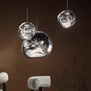 Tom Dixon Melt Pendelleuchte, LED 1-flammig, LEDP07CHEU+MES02CH,