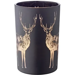Edzard Teelichtglas Tiu Glas Schwarz