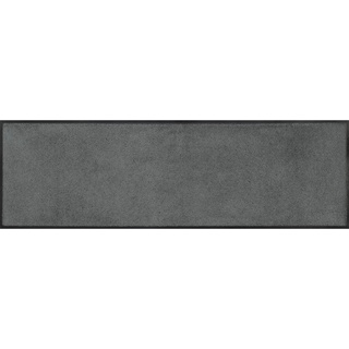 WASH + DRY Schuhablagematte Fußmatte 35 x 120 cm Monocolour Smokey Mount grau