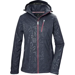 KILLTEC KOS 122 WMN SFTSHLL JCKT Floral Damen Funktionsjacke, blau nachtblau,