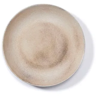 Holly & Jolly Dekoschale 28cm Holz - Schale für verschiedene Anlässe - Tischdeko Teller Weihnachten - Schüssel Dekoschüssel Weihnachtsdeko natur braun