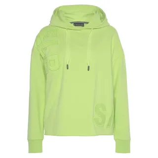 ELBSAND Kapuzensweatshirt Elgin mit Logostickerei Limone M