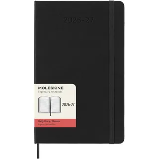 Moleskine Tagesnotizkalender 18 Monate A5 Schwarz 2026/2027