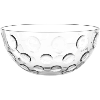 Leonardo Cucina Optic Glas-Schale, runde Schale aus Glas, spülmaschinengeeignete Salat-Schüssel, Ø 295 mm, 066338