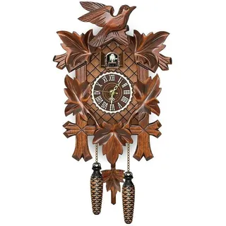 Kuckucksuhr Aus Mdf-holz – Länge 26 Cm X Breite 6 Cm X Höhe 14 Cm – Traditionelles Schwarzwälder Design