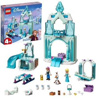LEGO 43194 Disney Princess Annas und Elsas Wintermärchen, Eiskönigin-Spielzeug zum Bauen mit Schloss und 3 Mini-Puppen inkl. Olaf-Figur, Bau- und...
