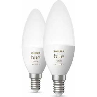 Philips Hue White & Color Ambiance E14 470 lm 5,3 W Doppelpack